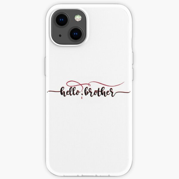 Vampire Diaries Quote - Hello Brother - Damon and Stefan iPhone Soft Case RB1312 product Offical Vampire Diaries Merch
