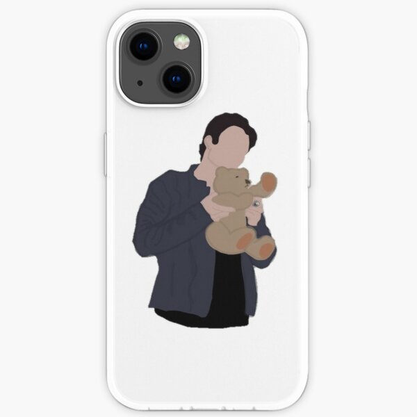 damon salvatore with teddy bear iPhone Soft Case RB1312 product Offical Vampire Diaries Merch