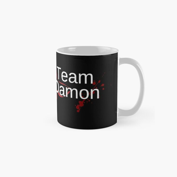 Team Damon - Red ribbon Classic Mug RB1312 product Offical Vampire Diaries Merch