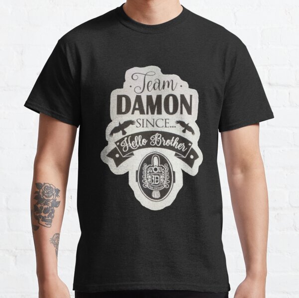 Team Damon since hello brother  Classic T-Shirt RB1312 product Offical Vampire Diaries Merch