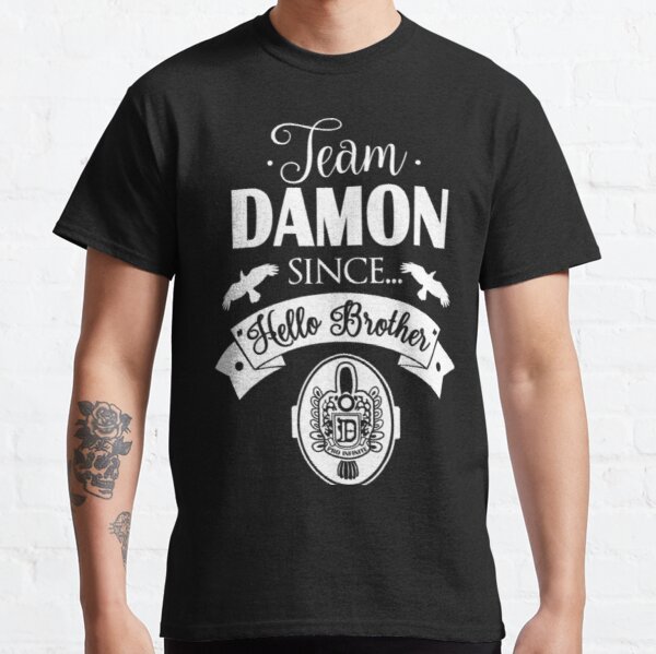 Team Damon Since Hello Brothers Classic T-Shirt RB1312 product Offical Vampire Diaries Merch