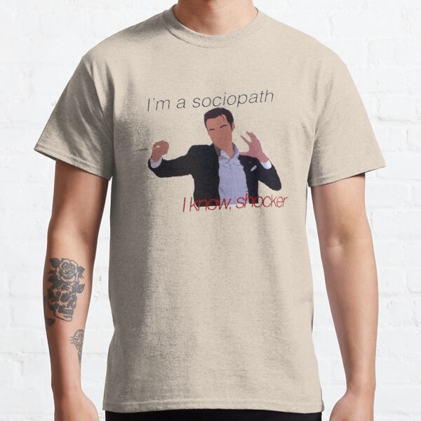 I’m a sociopath, I know shocker | Kai Parker  Classic T-Shirt RB1312 product Offical Vampire Diaries Merch