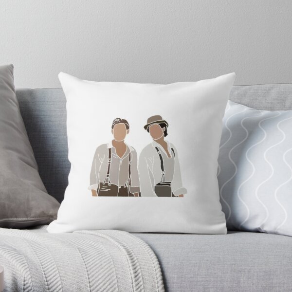 Stefan and Damon Throw Pillow RB1312 product Offical Vampire Diaries Merch