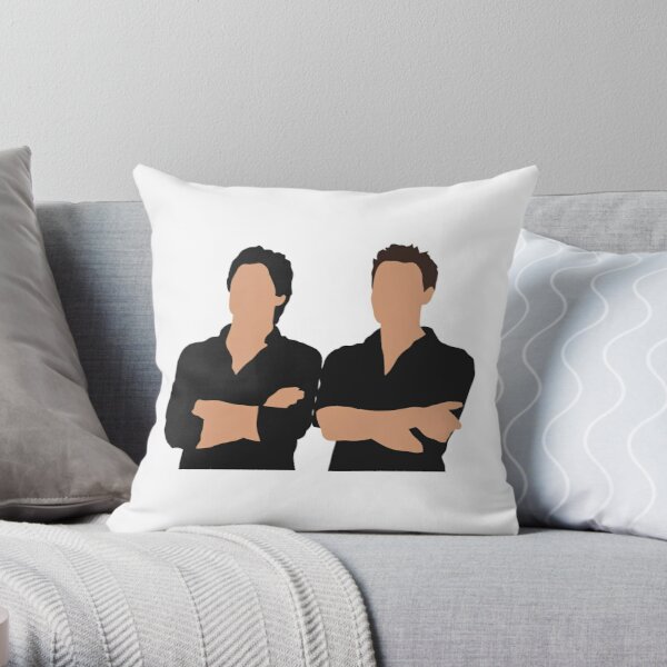 damon and stefan salvatore Throw Pillow RB1312 product Offical Vampire Diaries Merch