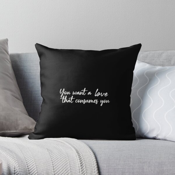 Damon Salvatore You want a love that consumes you Throw Pillow RB1312 product Offical Vampire Diaries Merch