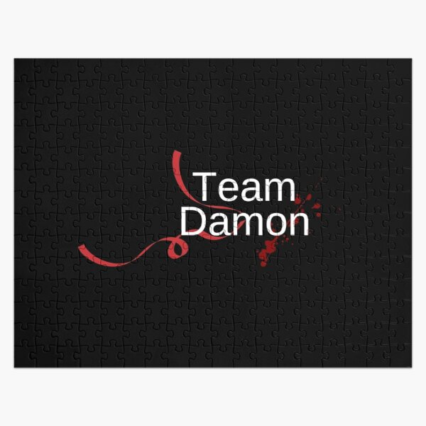 Team Damon - Red ribbon Jigsaw Puzzle RB1312 product Offical Vampire Diaries Merch