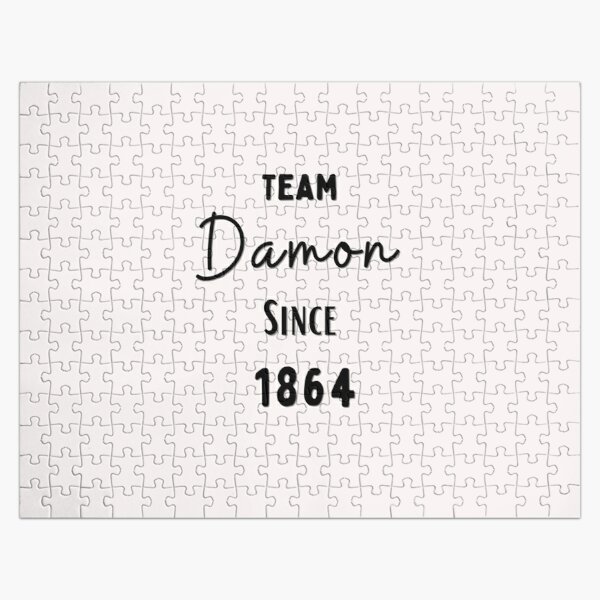 Team Damon since 1864 #2 script Jigsaw Puzzle RB1312 product Offical Vampire Diaries Merch