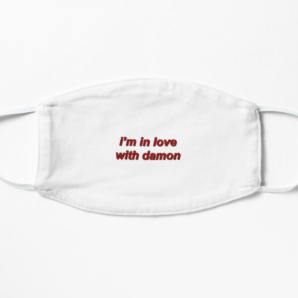 i’m in love with damon Flat Mask RB1312 product Offical Vampire Diaries Merch