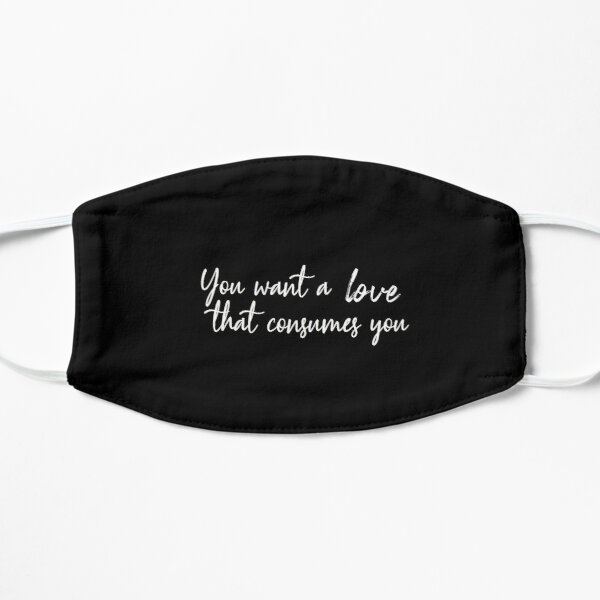 Damon Salvatore You want a love that consumes you Flat Mask RB1312 product Offical Vampire Diaries Merch