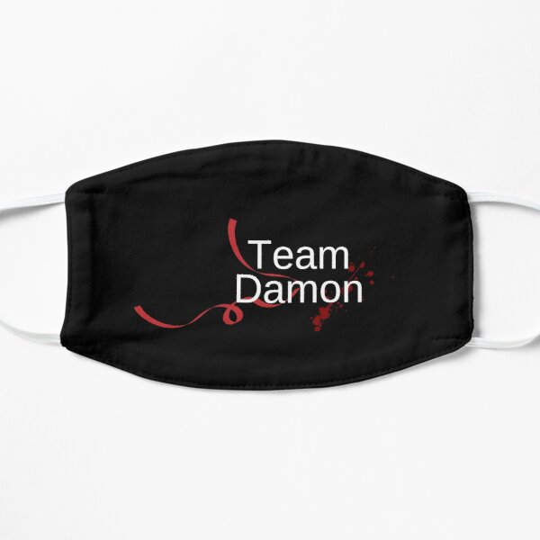 Team Damon - Red ribbon Flat Mask RB1312 product Offical Vampire Diaries Merch